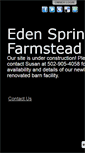 Mobile Screenshot of edenspringsfarmstead.com